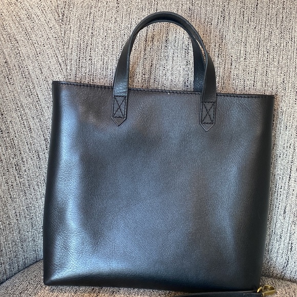 Madewell Zip Top Transport Tote True Black - Picture 3 of 16